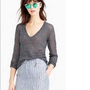 J Crew BEIGE Sequin Sweater❤️